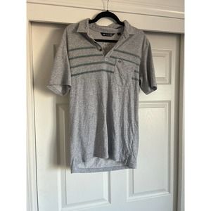 Travis Matthew Mens M Short Sleeve Polo Blue/Gray FCA